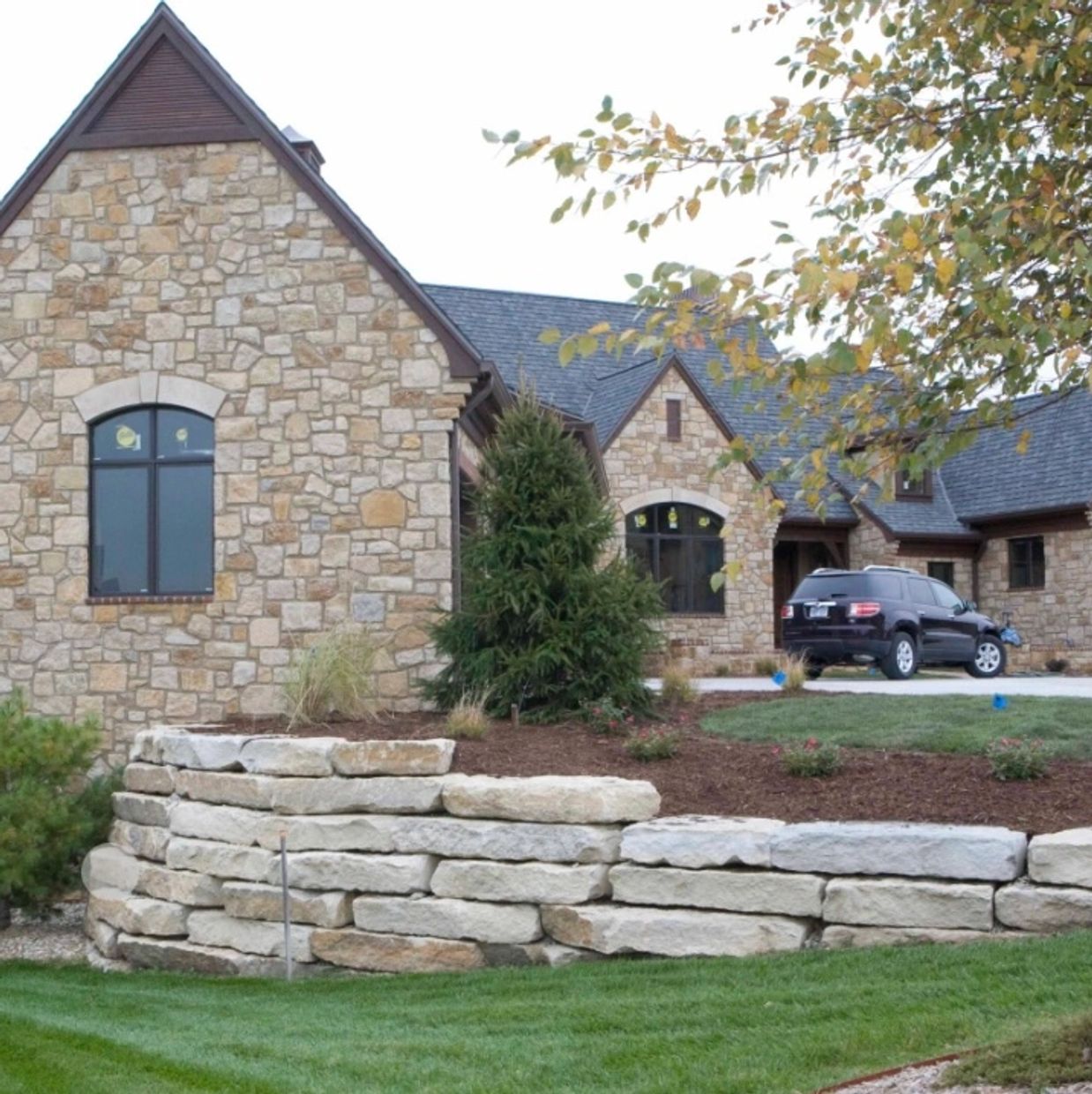 A House With a Stone Wall
