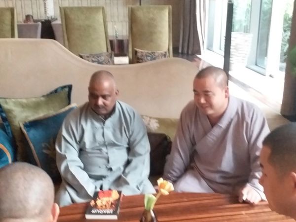 Shi Yongxin with his disciples in Bharat _ India one of whom is an India Shi Yan Xiang 