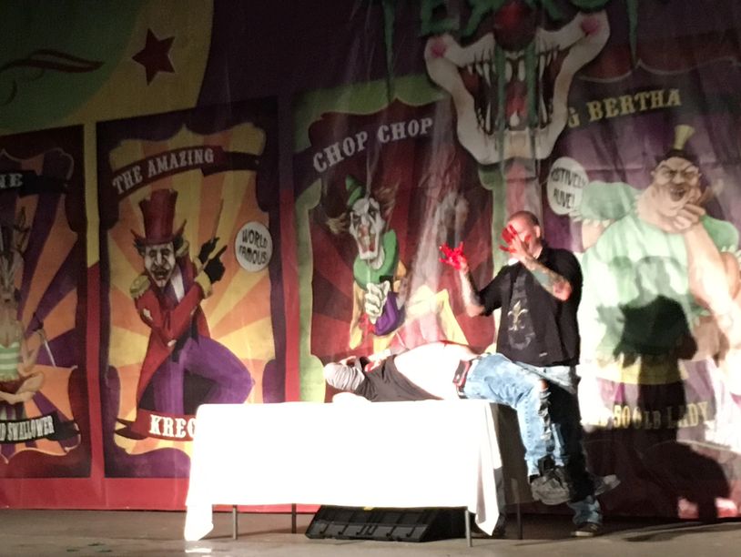 Six Flags over Georgia's Freight Fest Scary Magic Show by the Amazing Ziggy