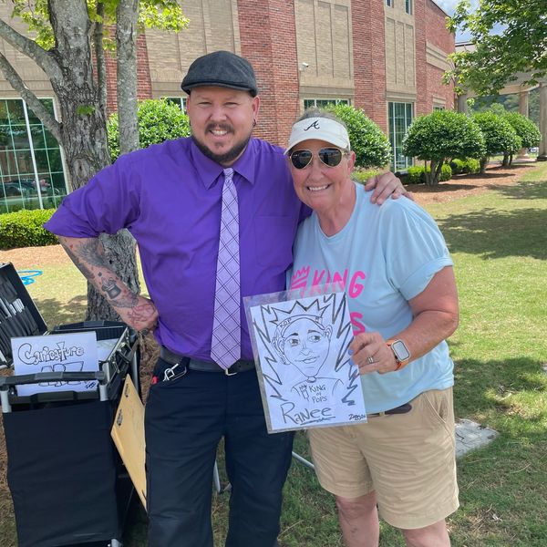 The Amazing Ziggy - drawing caricature art for events.  Located in the Atlanta Area.