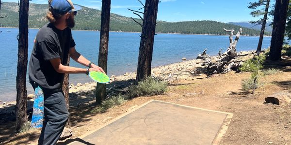 Practice round at Stampede Disc Golf Course. 