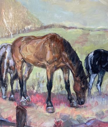 At the Fence
Acrylic on panel