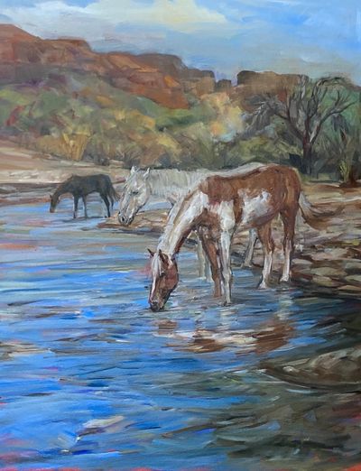 Mustang art, work in progress