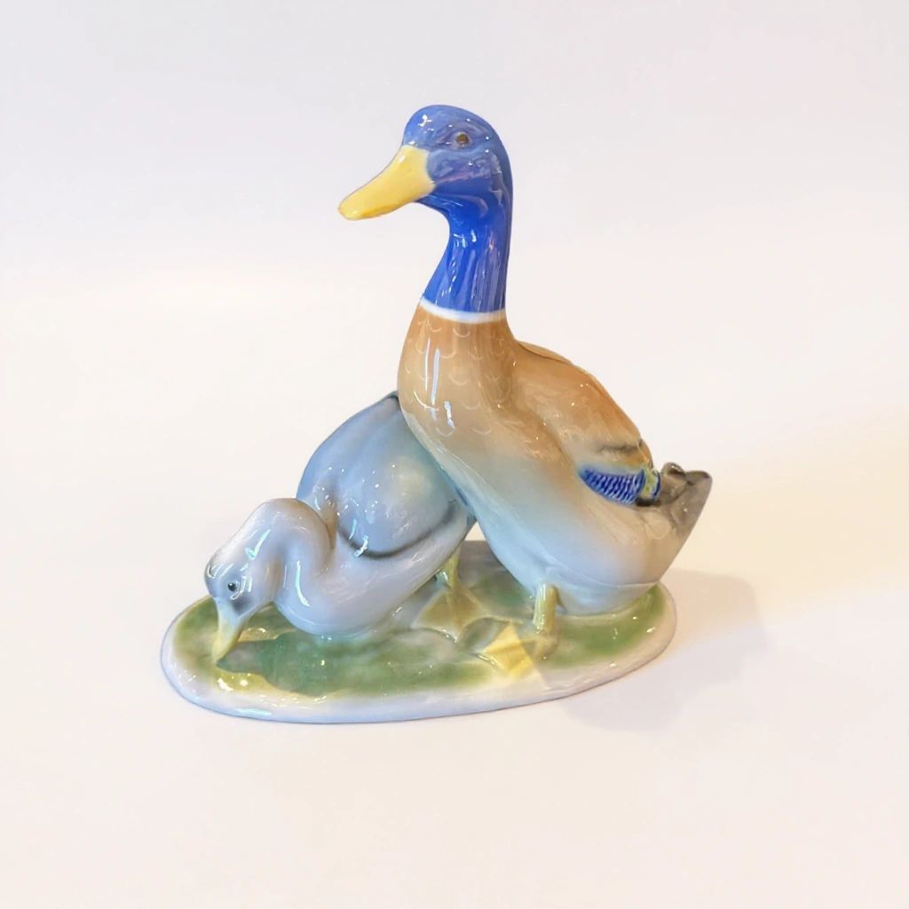 1950s Mallard Ducks Porcelain Figurine
