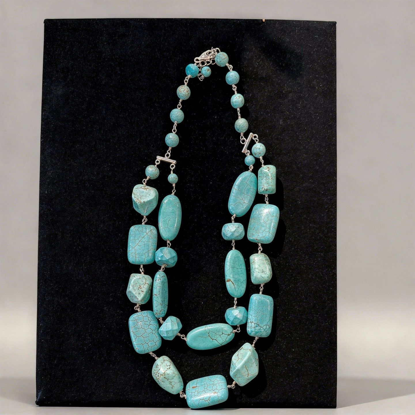 .925 Chunky Double Strand Necklace