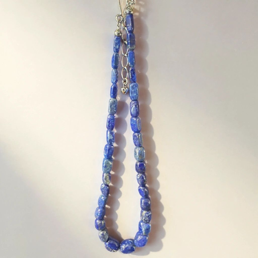 .925 Jay King Lapis Necklace Graduated Desert Rose Trading