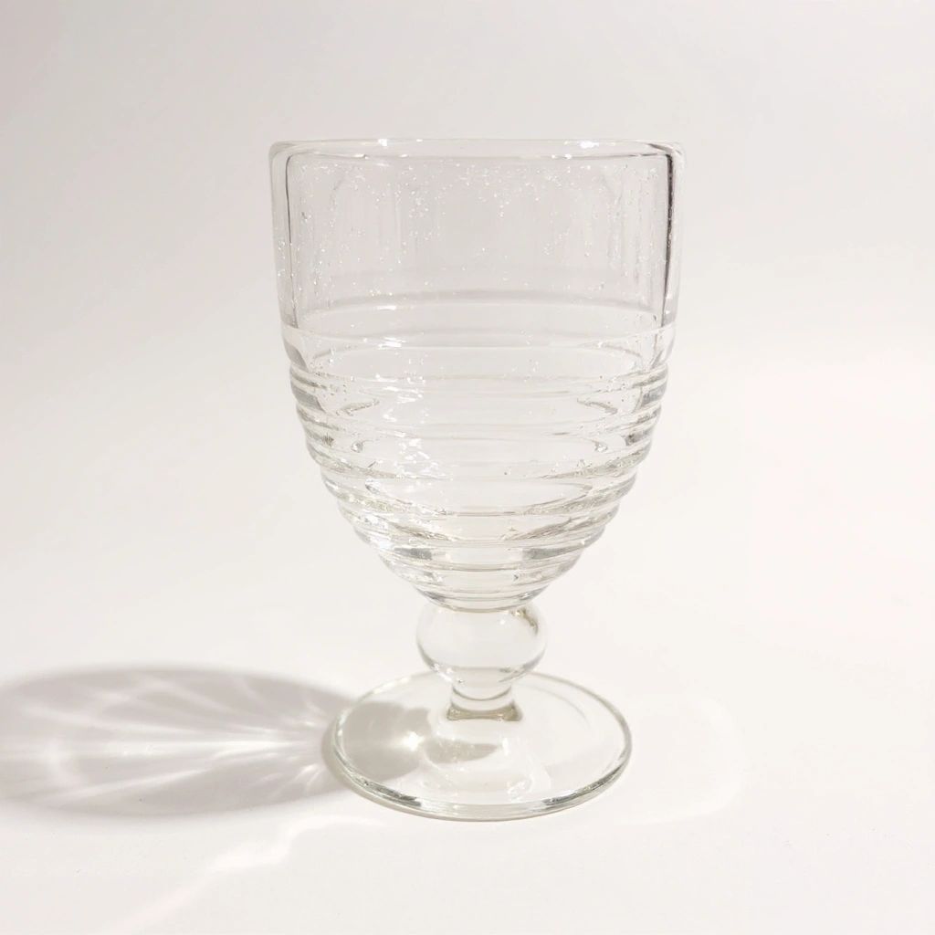 Bubble Glass Goblets Set of 5