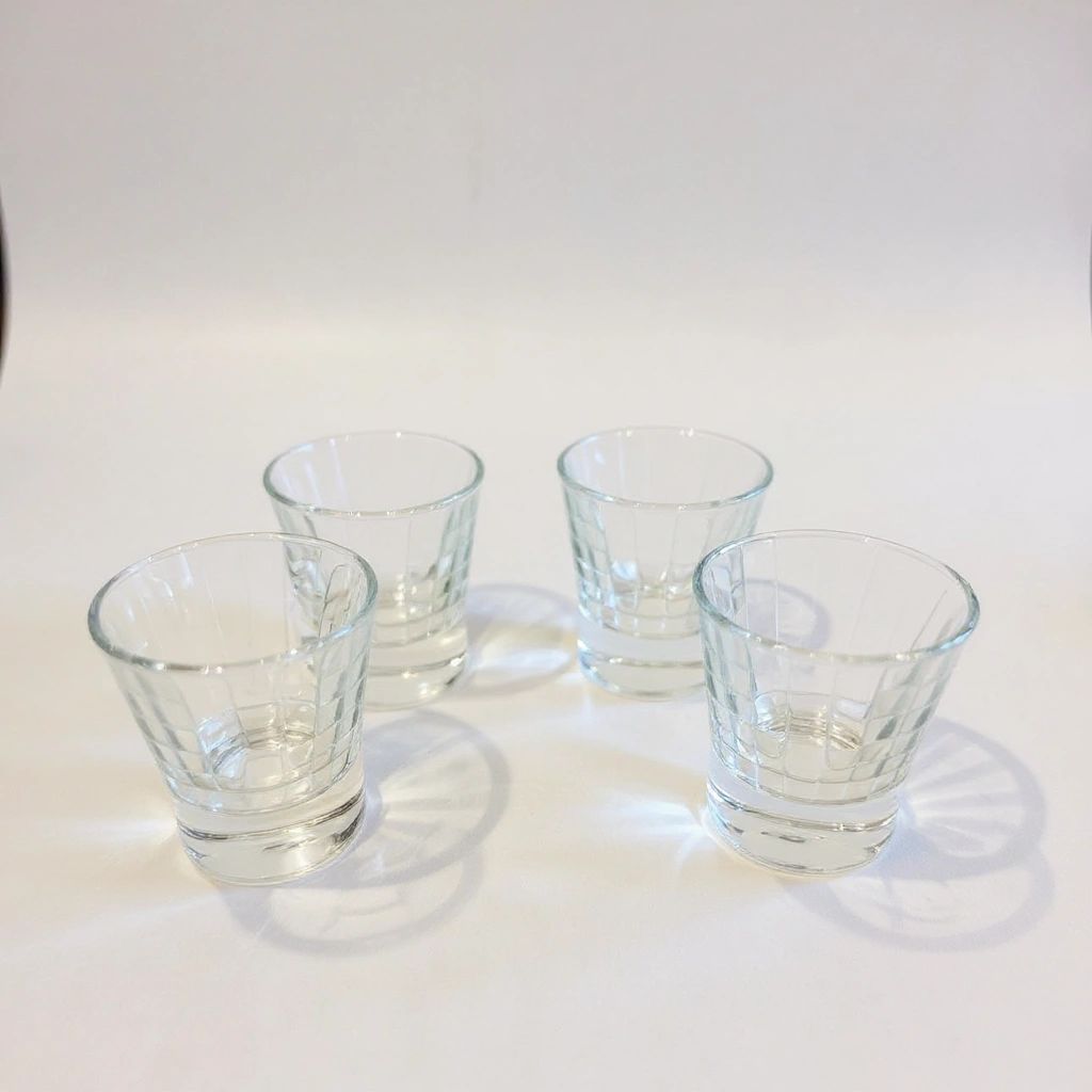 Bubble Glass Shot Glasses Set of 4