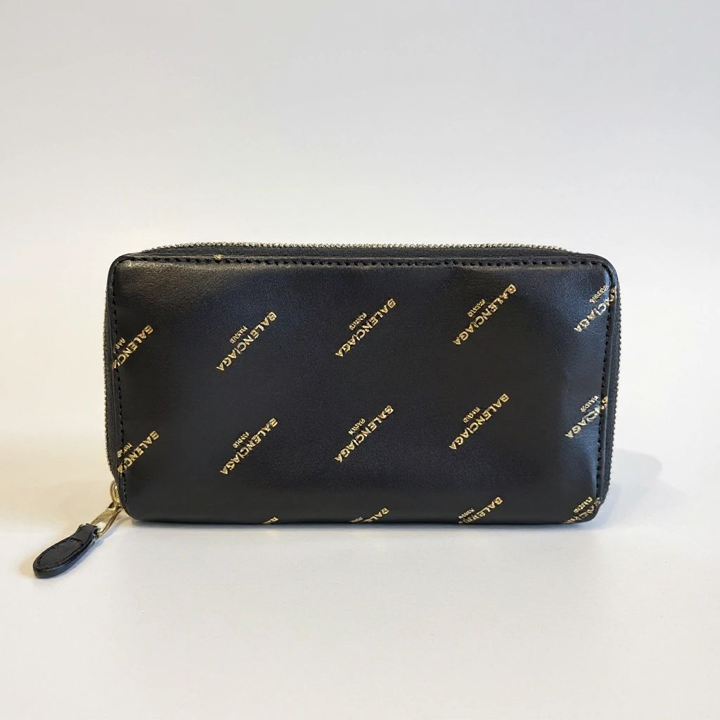 Balenciaga All Over Logo Wallet