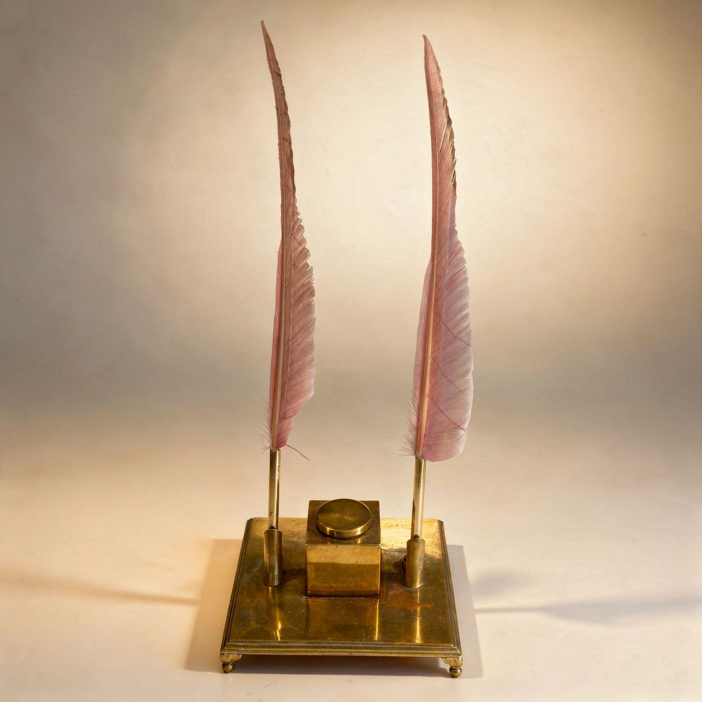 Brass Inkwell Set