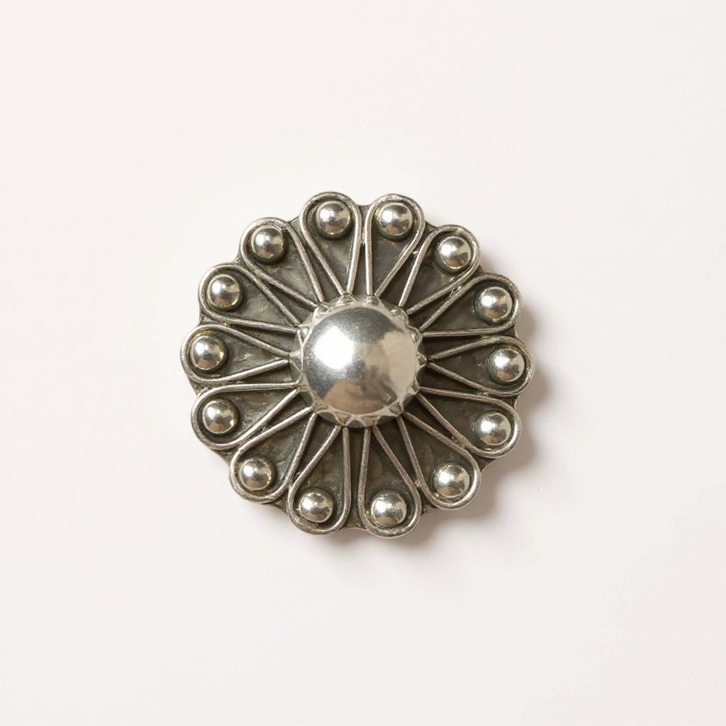 Concho Pendant/Brooch Taxco .925