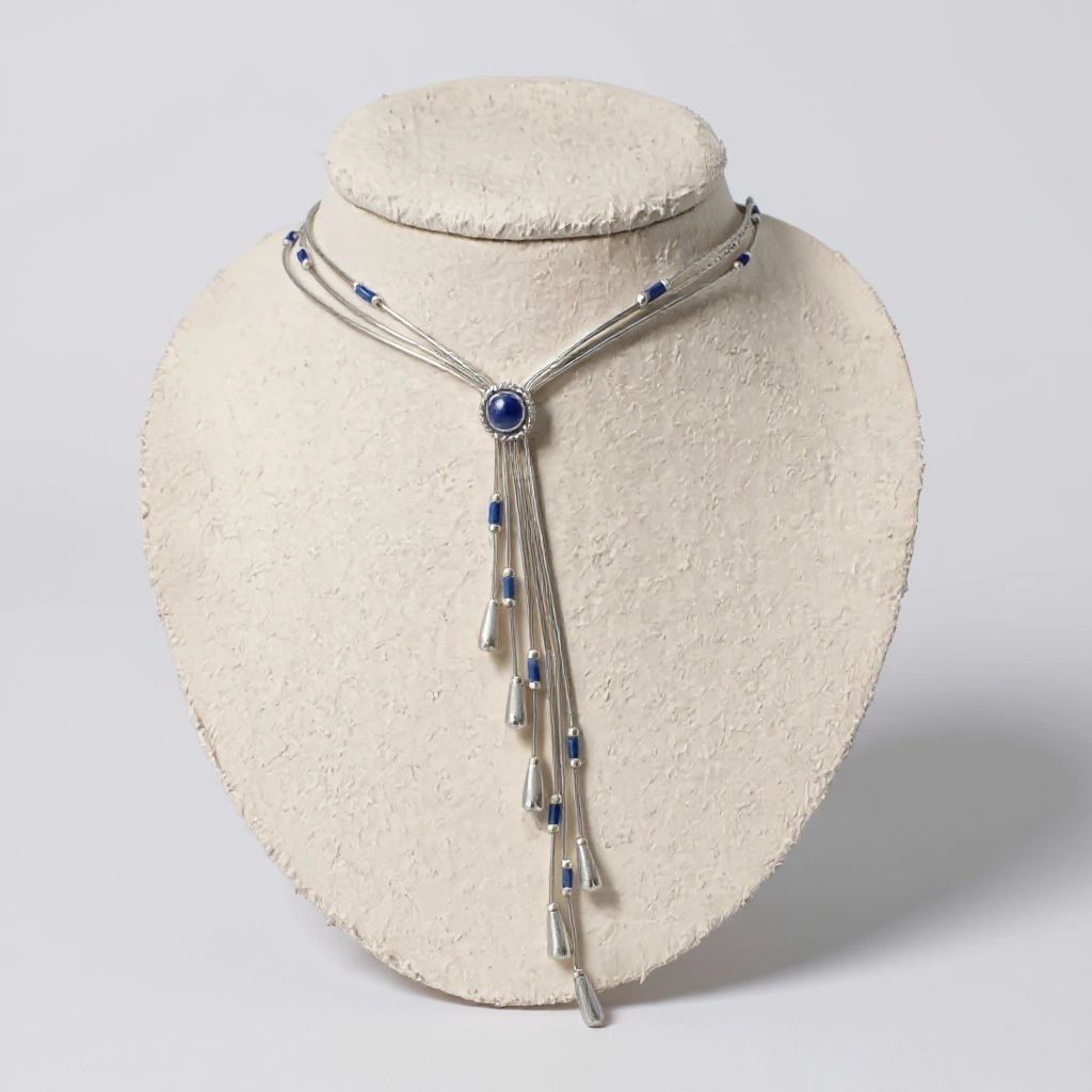 Carolyn Pollack Sterling Silver Necklace Lapis Lazuli