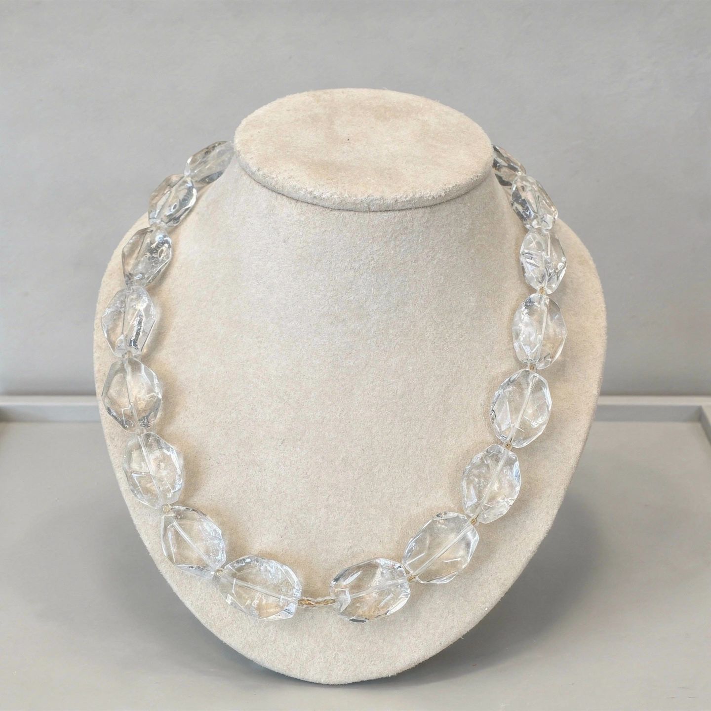 Crystal Quartz .925 Clasp Necklace