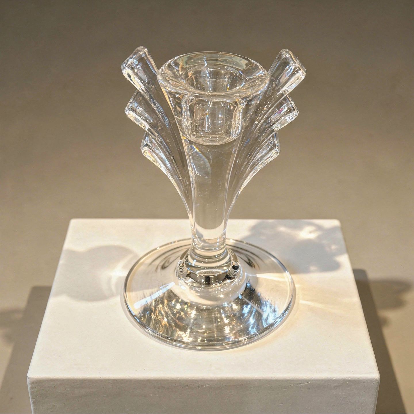 Glass Candle Sticks Holder