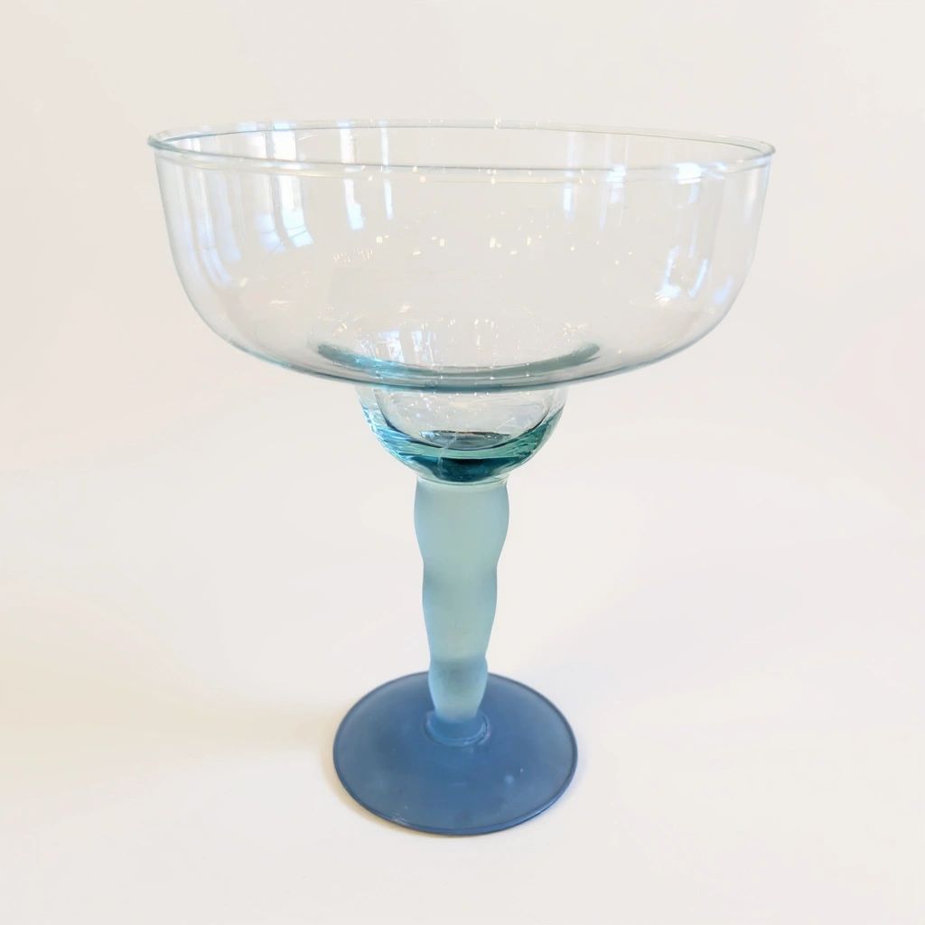 Hand Blown Margarita Glasses (2)