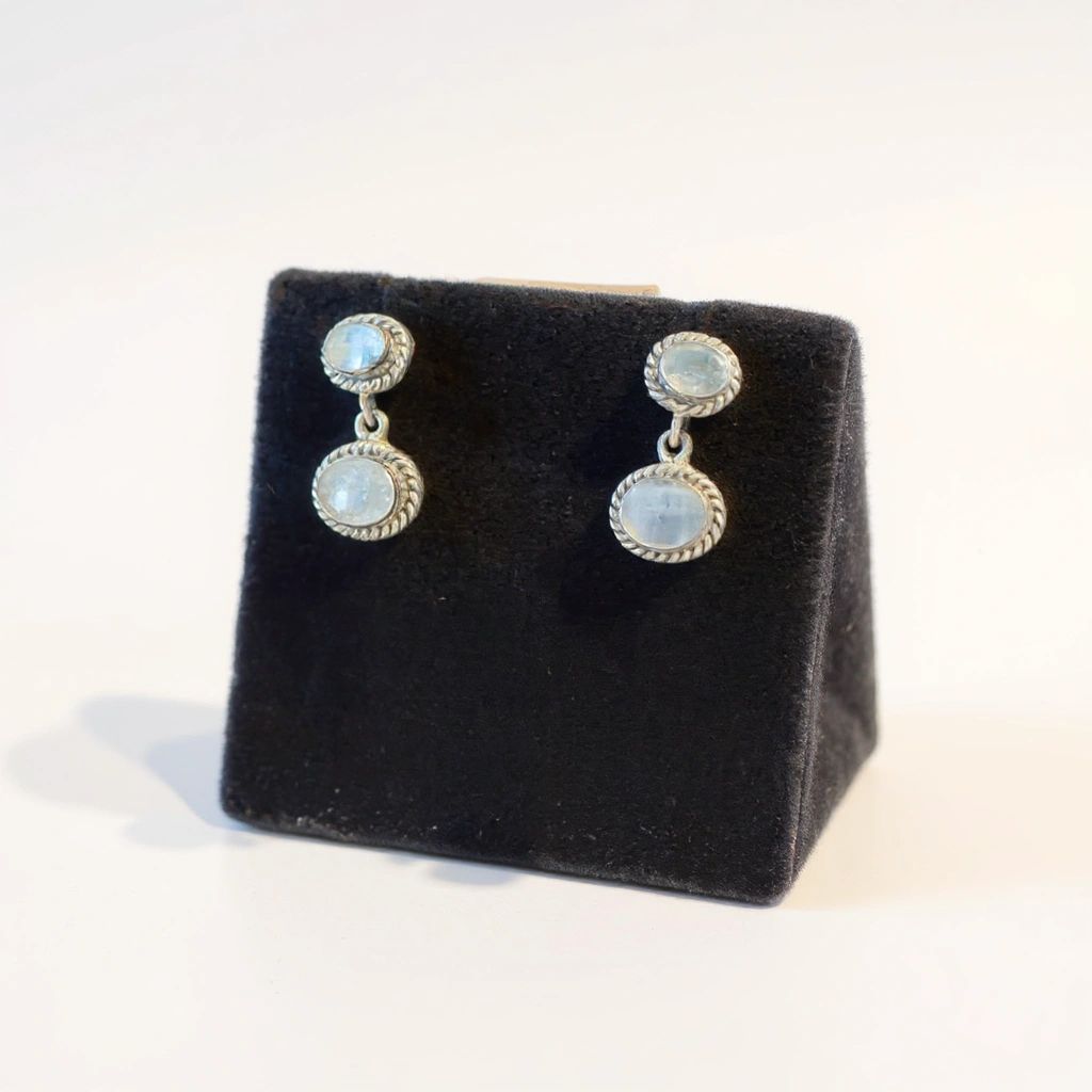 Moonstone Drop Earrings