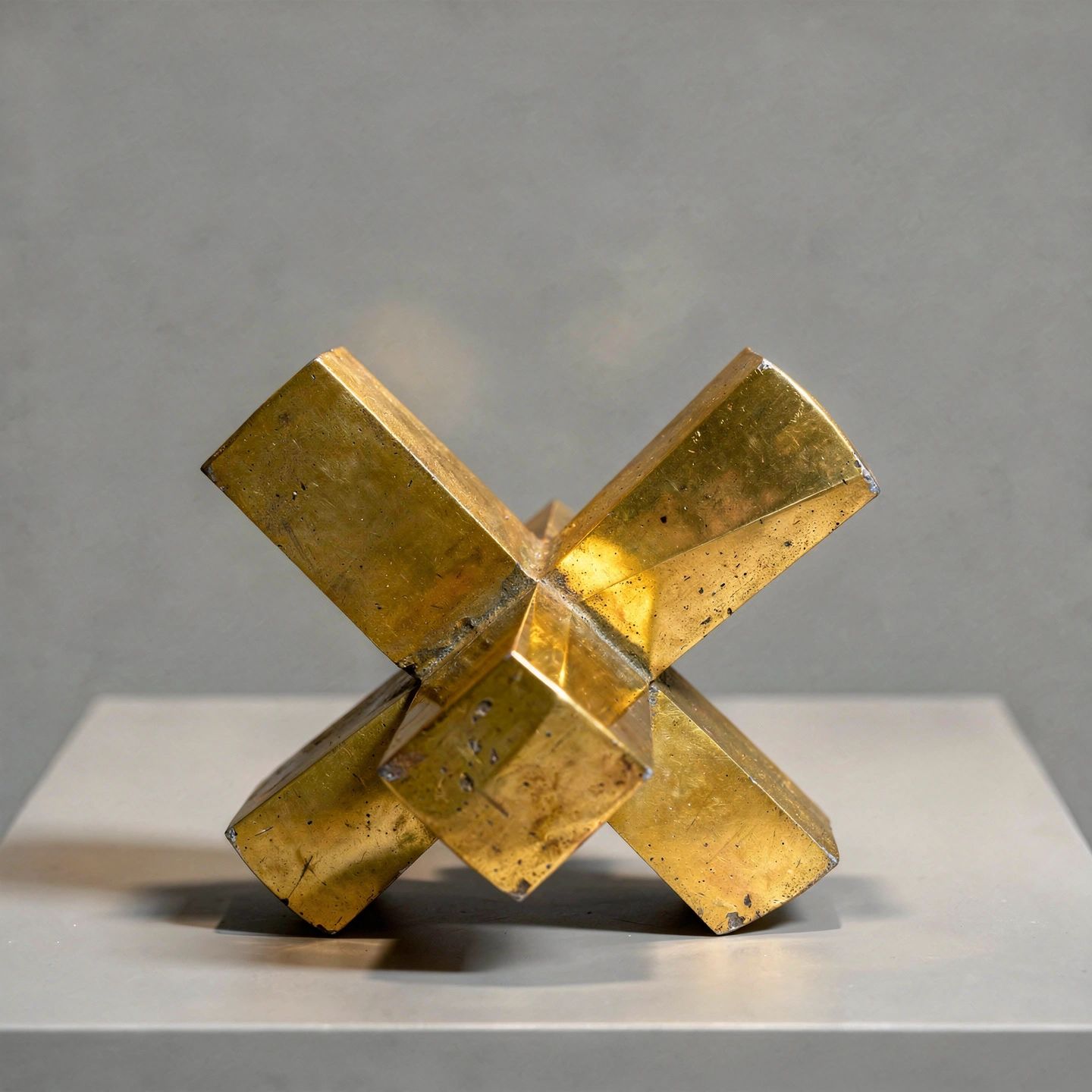 Metal Jack Abstract Sculpture