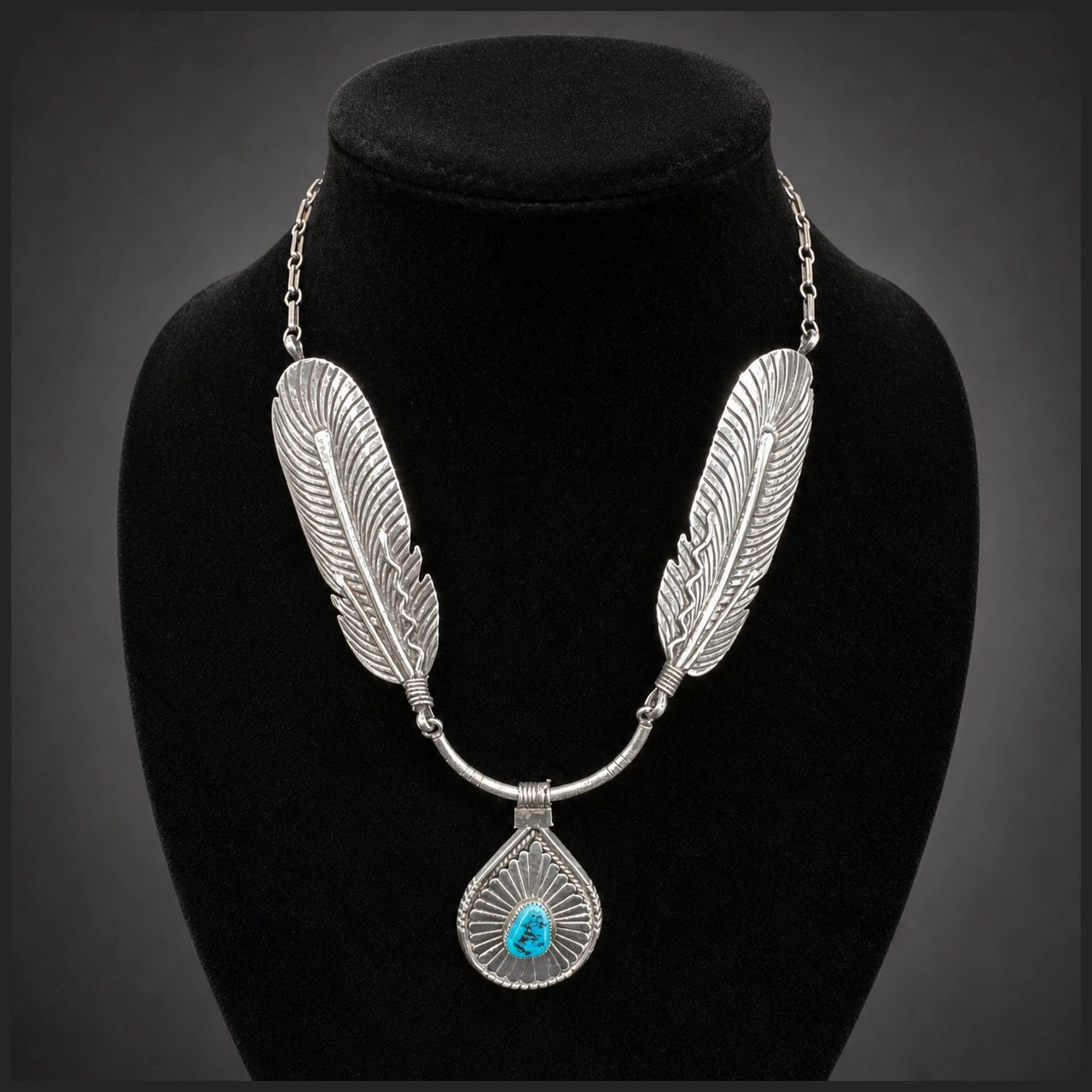 Navajo Sterling Necklace by Cecil Henry
