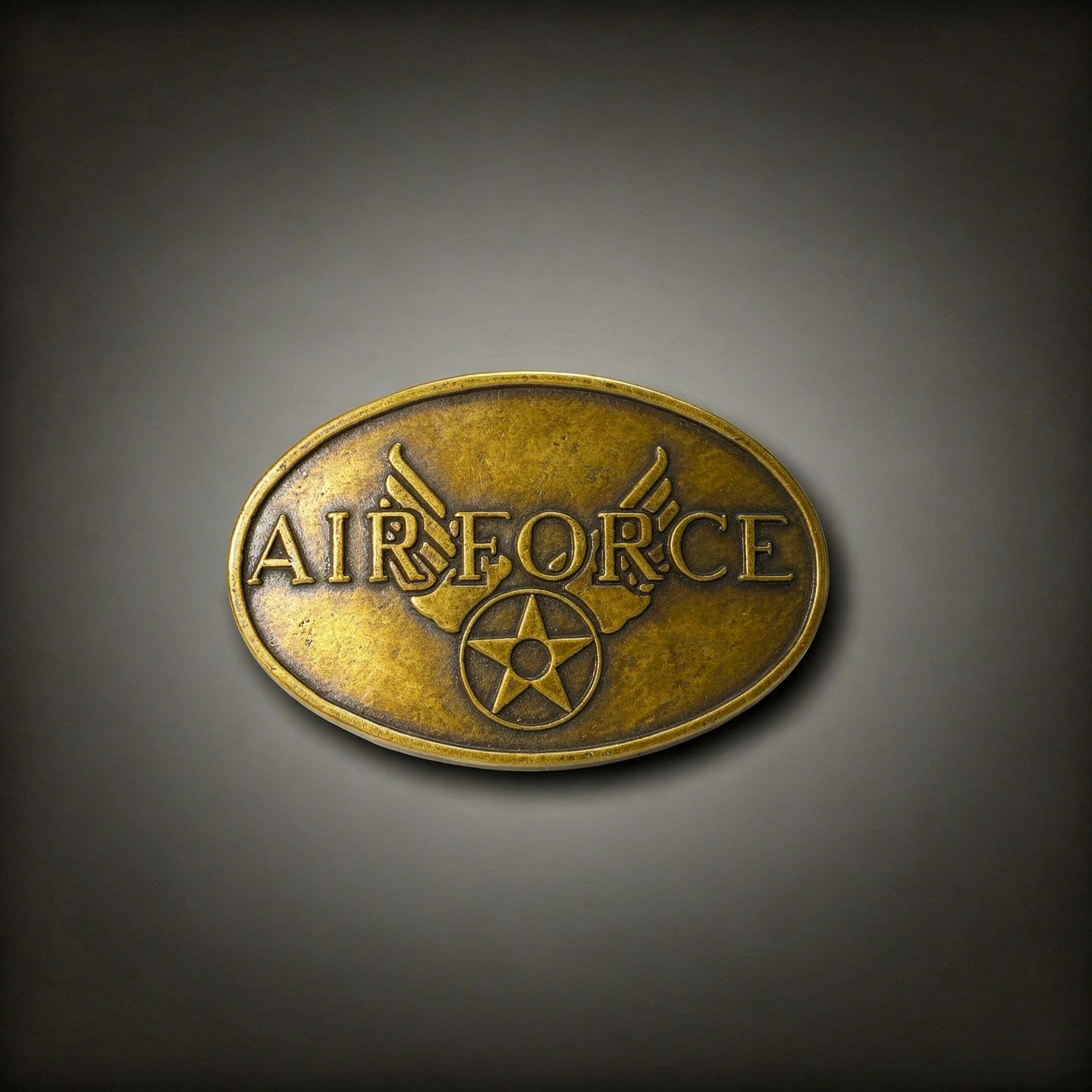 Air Force Brass Belt Buckle