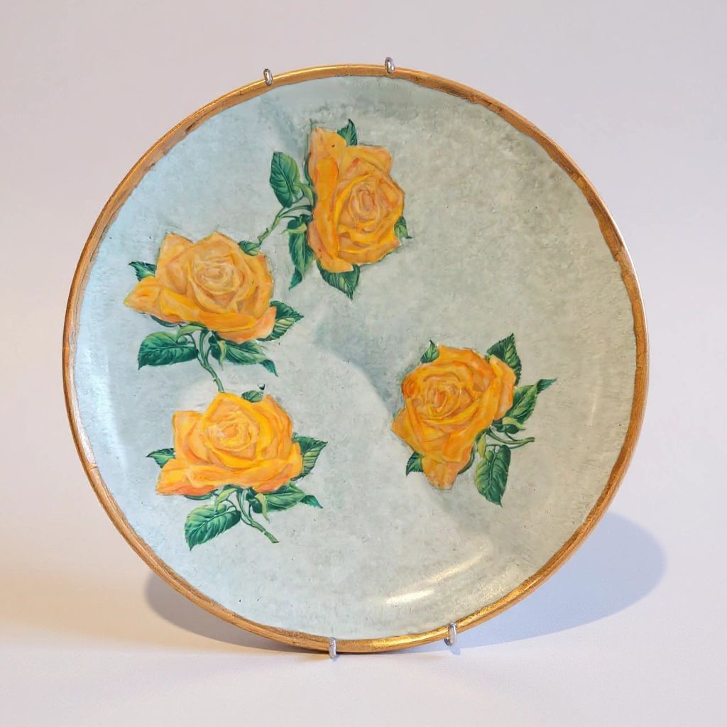 Rose Plate Antique
