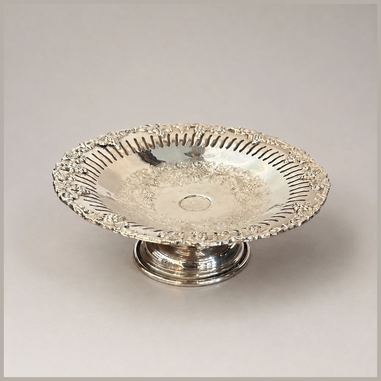 Silver-Plated Dish, Old English Reproduction