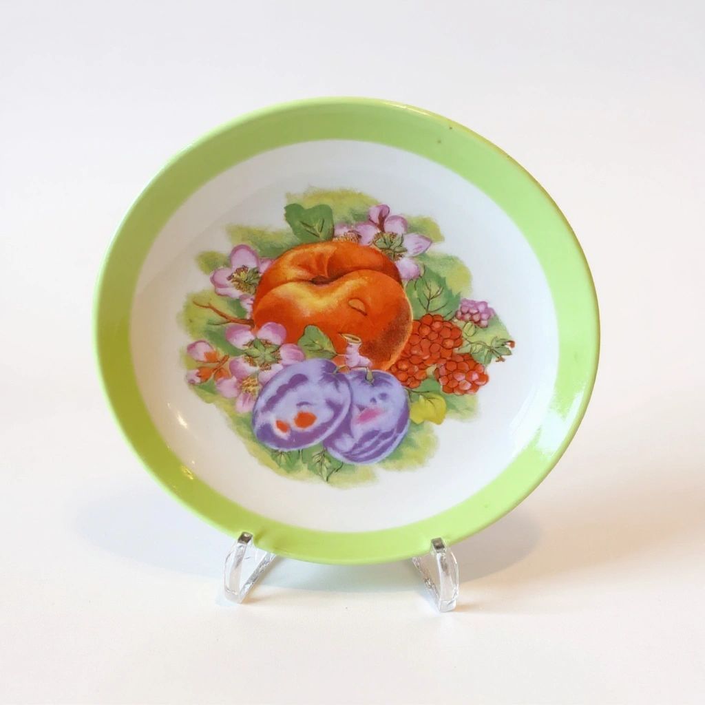 Small Fruit Print Dish