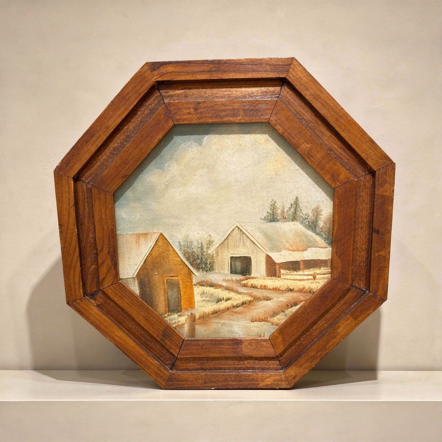 Small Painting of Farm Land
