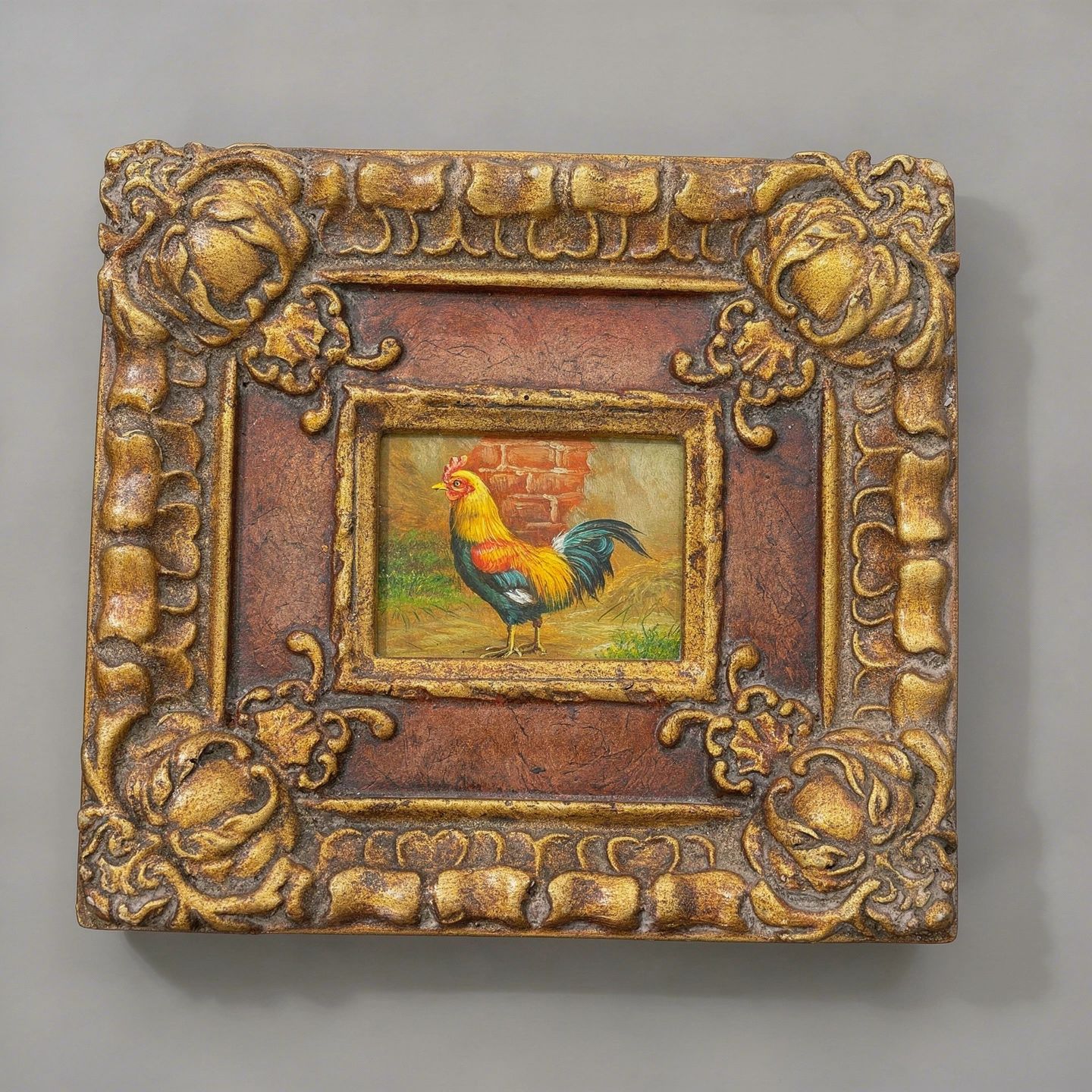 Small Rooster Painting