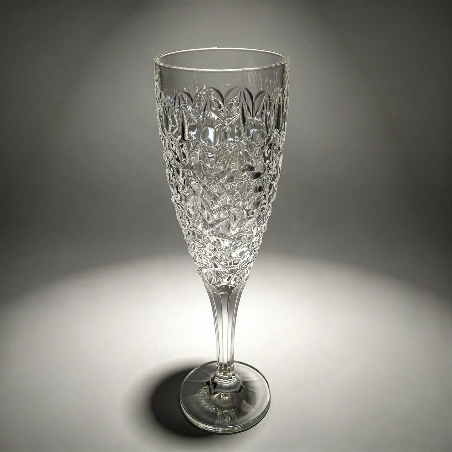 Sasaki Ice Crystal Champagne Flute