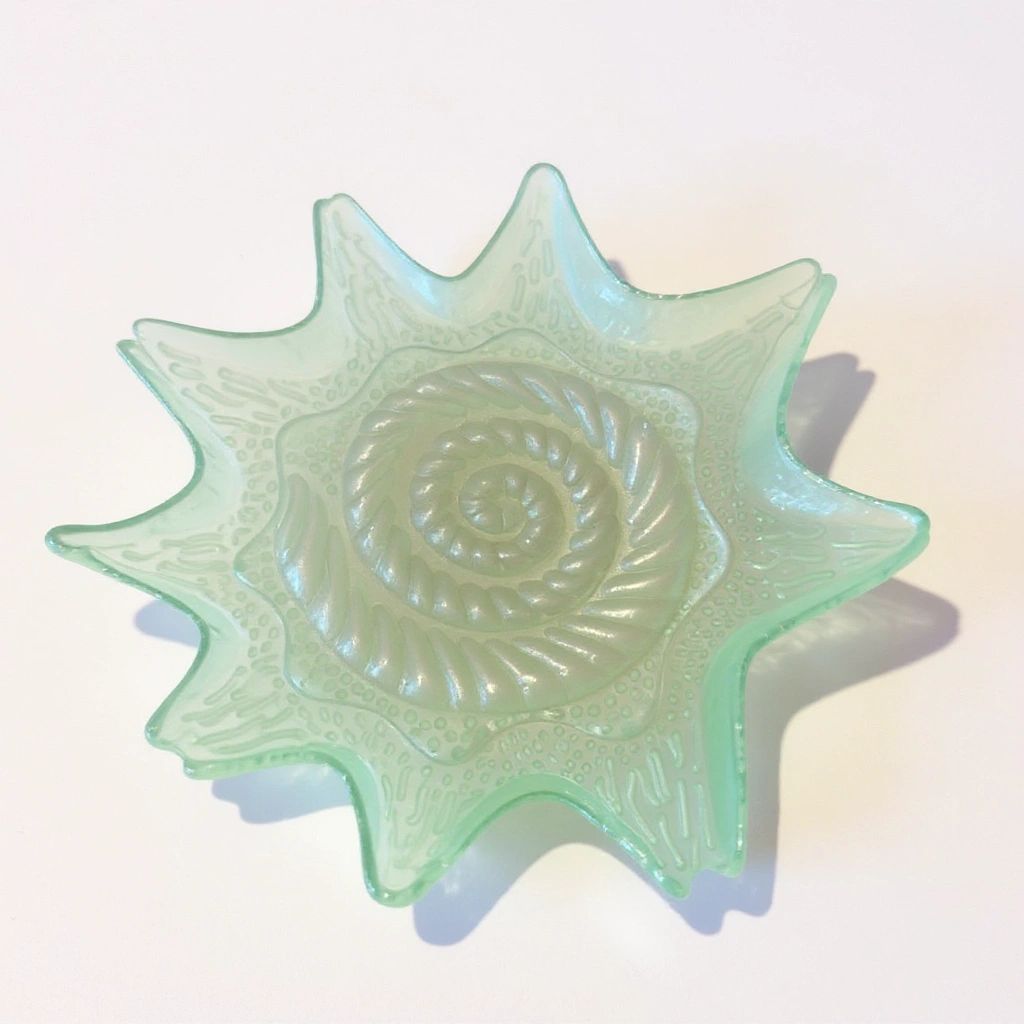Star-Shaped Textured Glass Tray