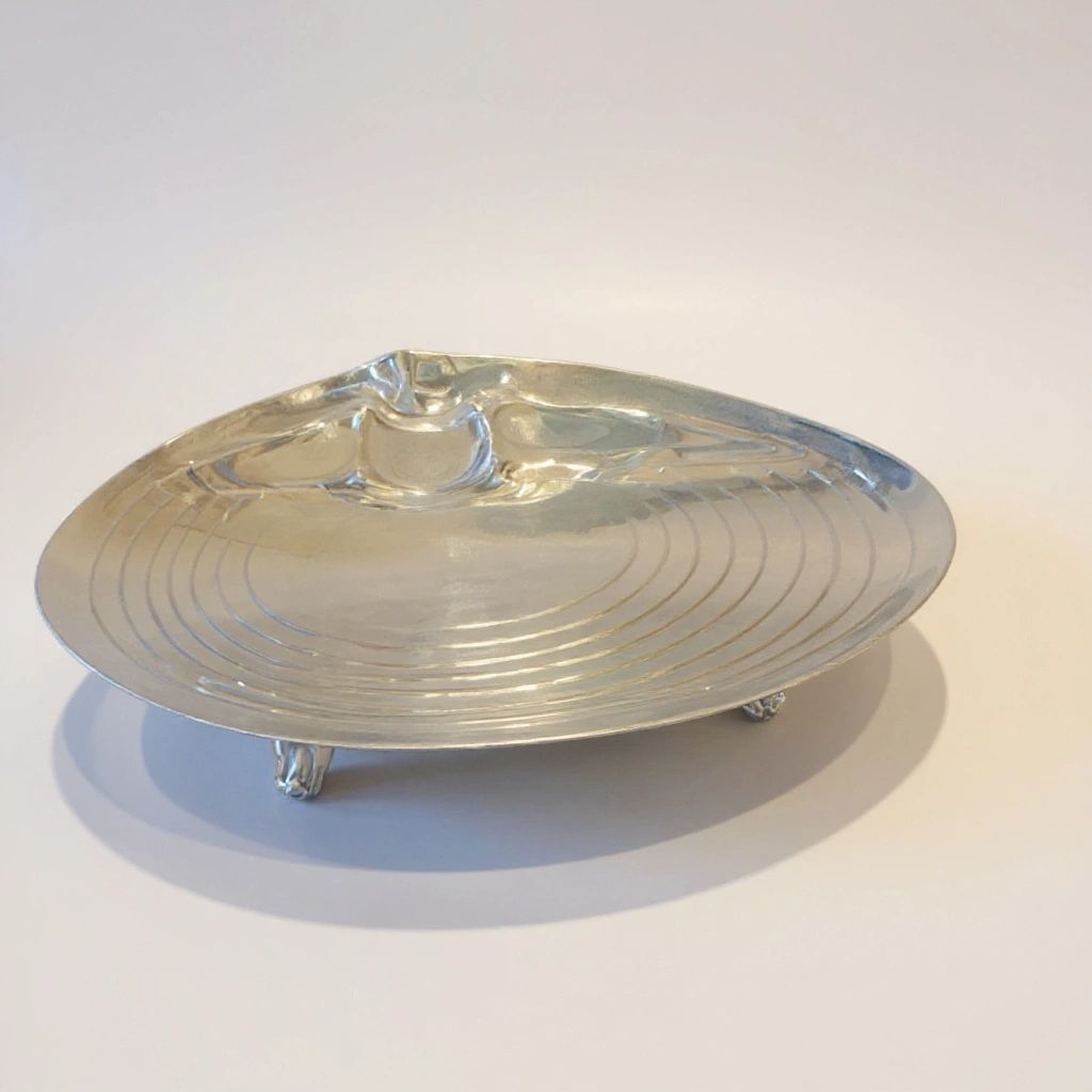 Sterling Silver Plated Shell Dish