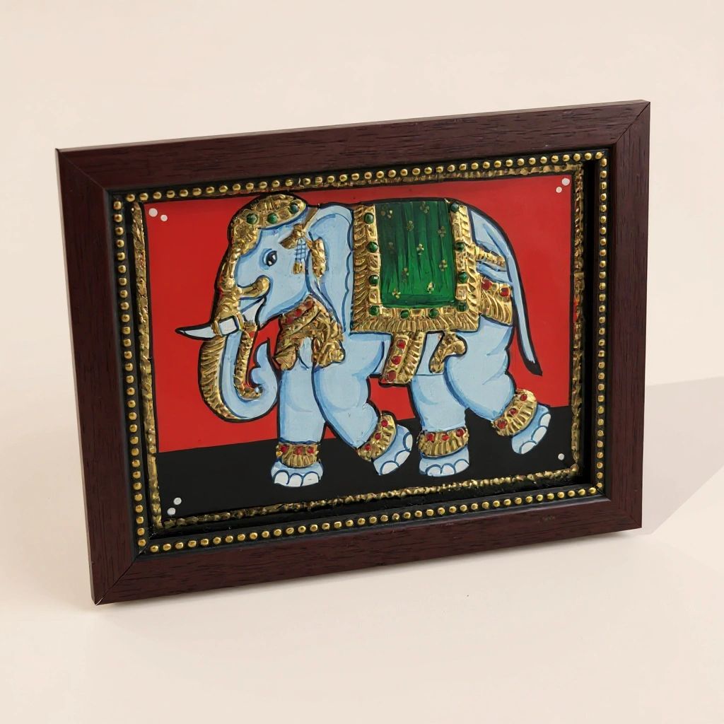 Tanjore Elephant Painting