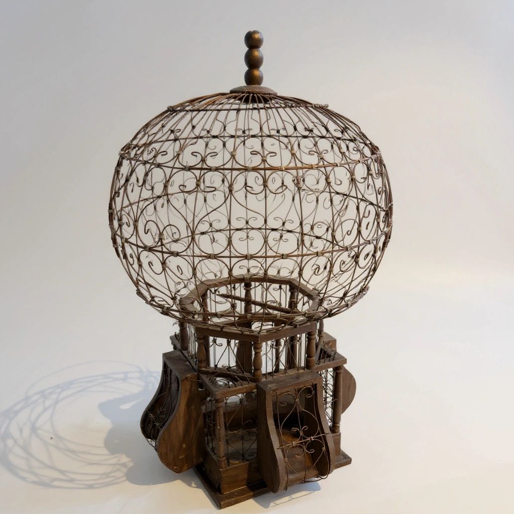 Vintage Balloon Bird Cage