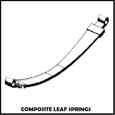 Composite leaf spring for vehicle suspension.