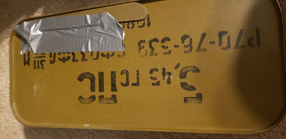 5.45x39 spam can 1080 rds with can opener