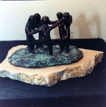 Dance of Life, Bronze on Granite, $2500.