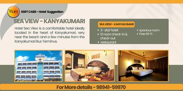 KANYAKUMARI HOTELS -MADURAI TOURS-A UNIT OF SSRT CABS 9894159970