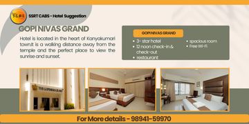 HOTEL RESERVATION BY MADURAI TOURS - A UNIT OF SSRT CABS