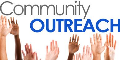 Community Outreach raised hands