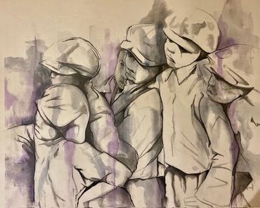 "All For One...", 18x24, $500