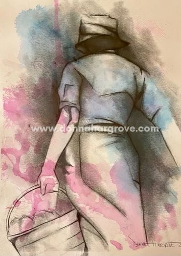 "Woman's Work is Never Done"- 11x15 Mixed Media unavailable