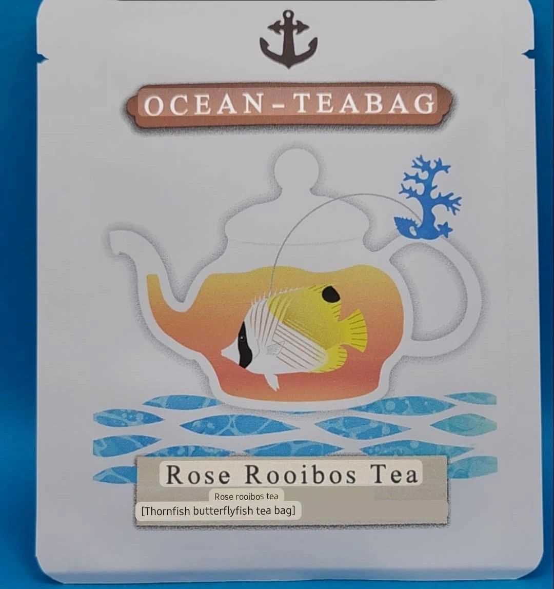 Spiny Butterfly Fish Rose Rooibos Tea Bag Ocean Teabag