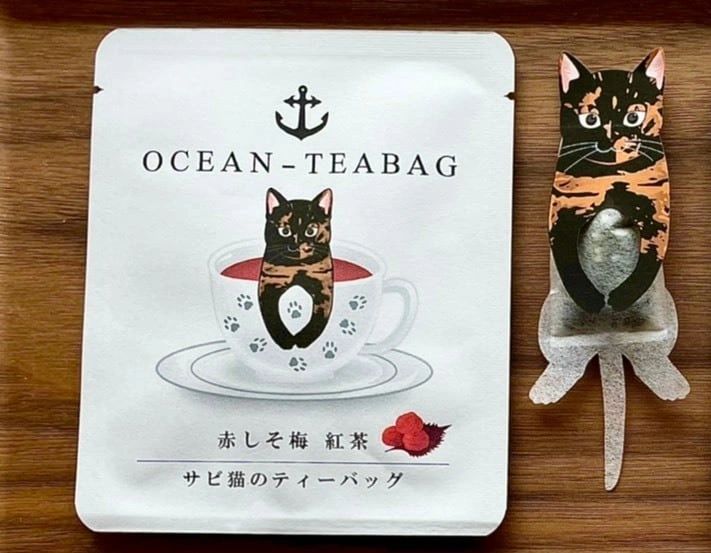 Calico Cat Tea Bag Gift Set Ocean Teabag