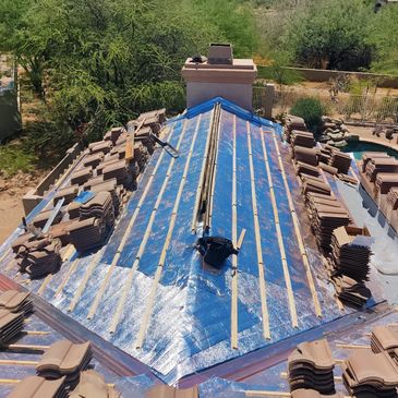 Low-E Thermasheet installed by Black Mountain Systems and Black Mountain Roofing AZ