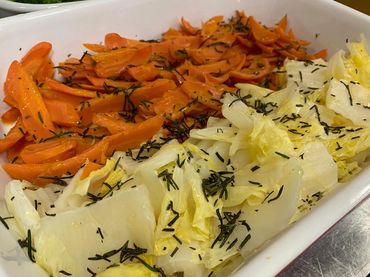 Restaurante Fogão do Mestre - Cenoura e acelga refogados