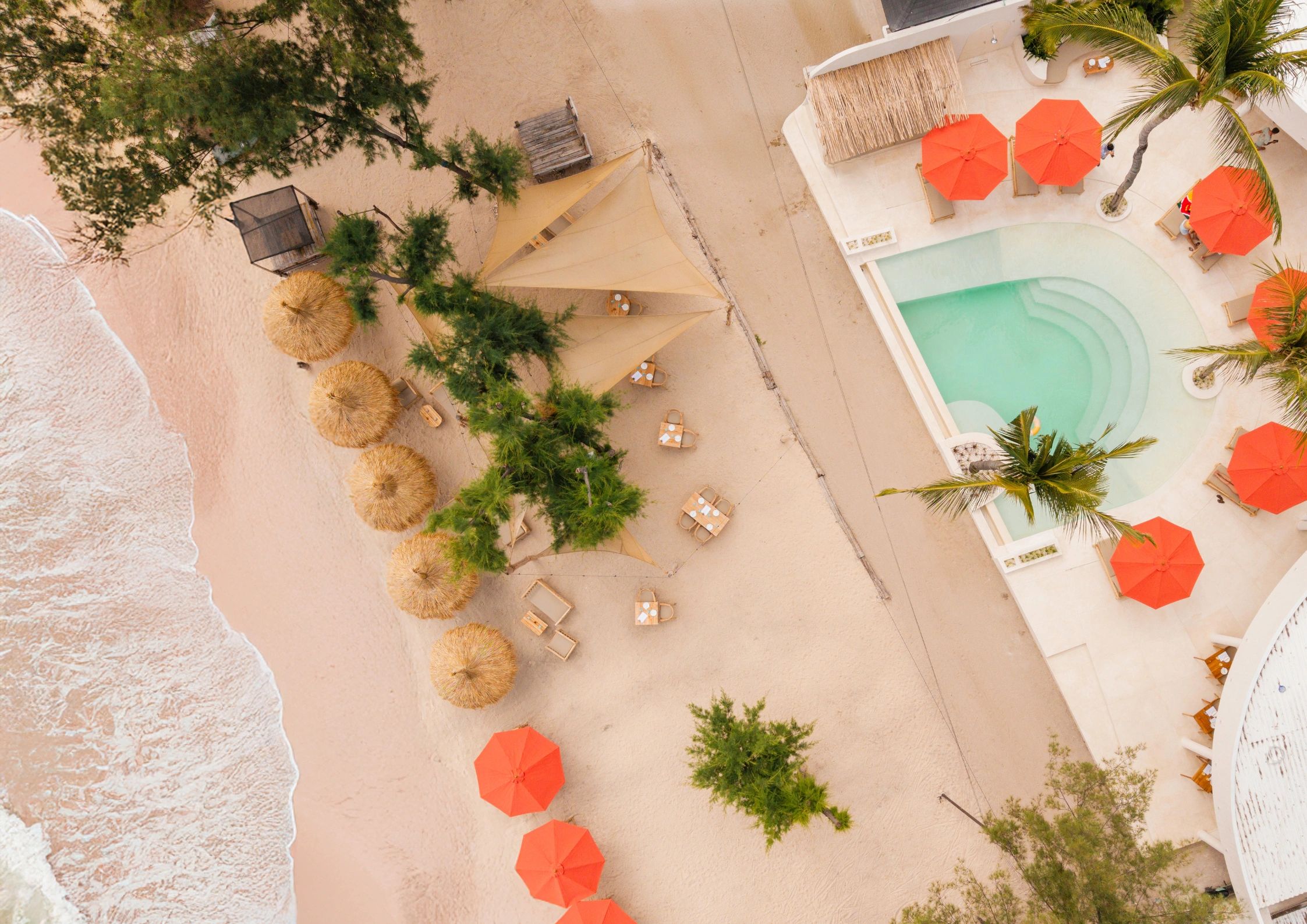 Aerial view of Sands Restaurant