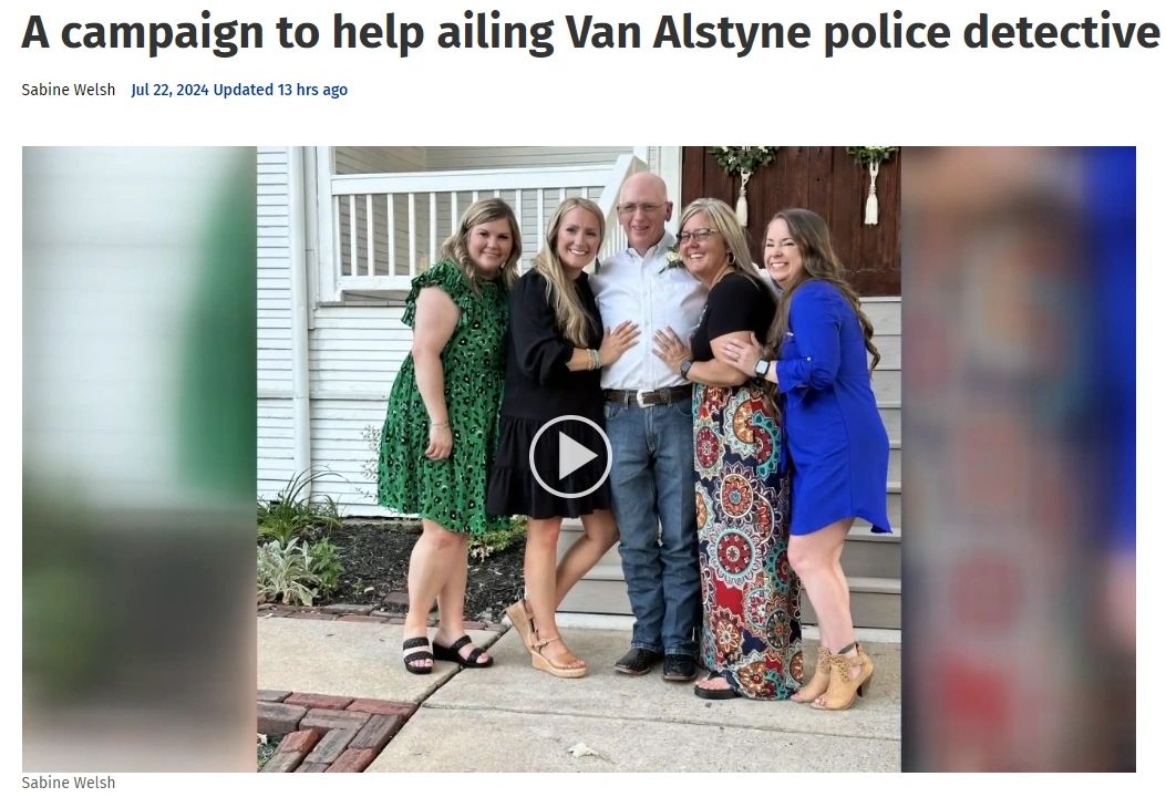 A campaign to help ailing Van Alstyne police detective