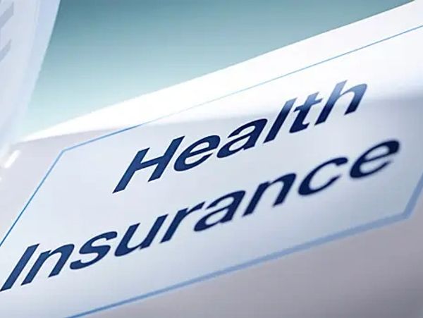 Close-up of a Health Insurance binder.