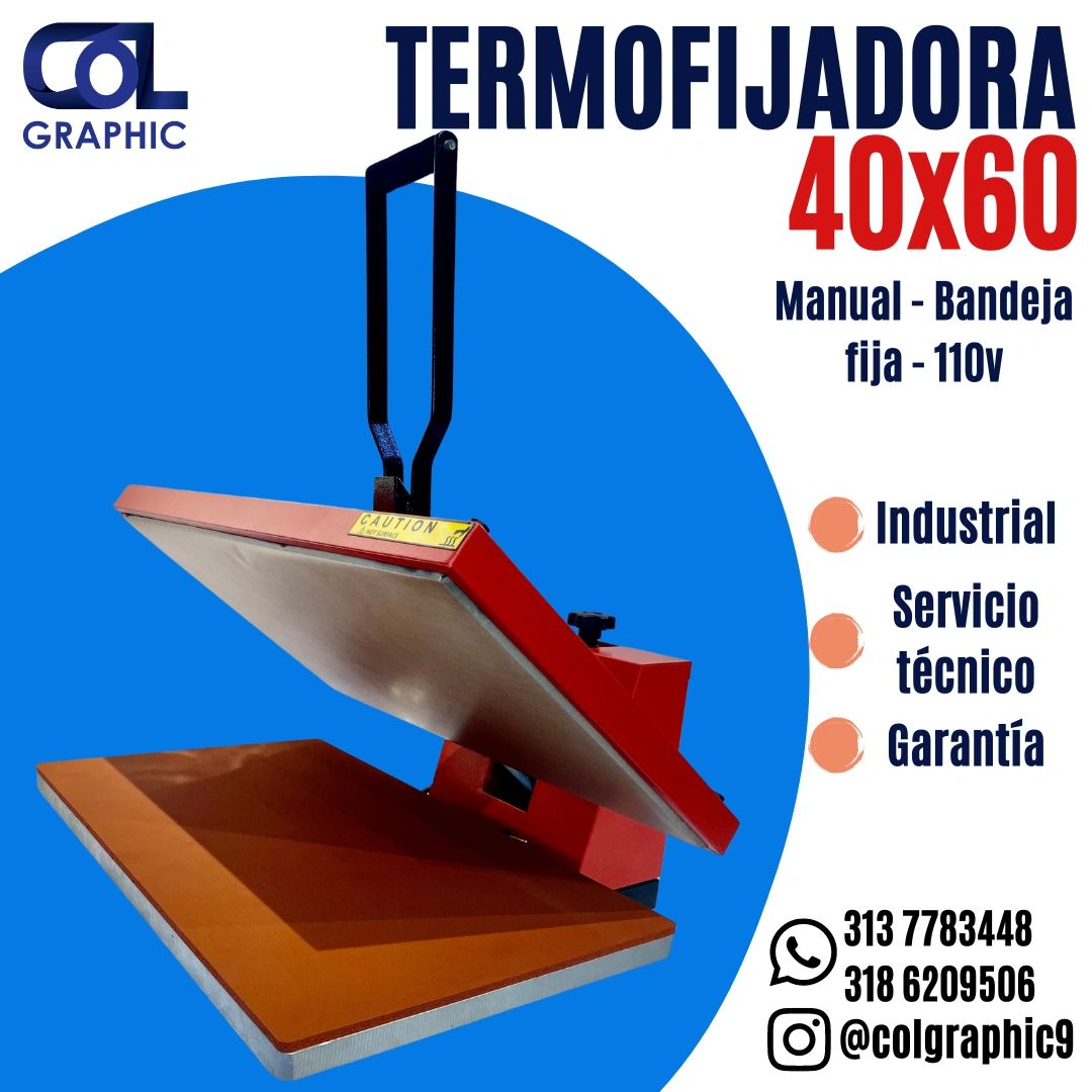 Termofijadora Sublimadora 40 x 60, Grafeno Colombia
