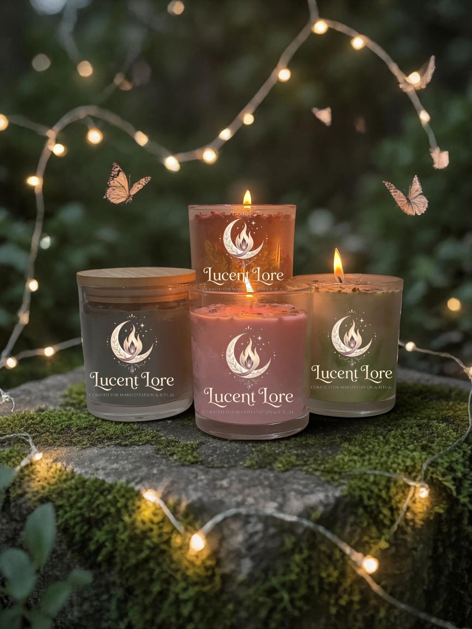 Welcome to Lucent Lore where we offer and crafted all natural soy candles 